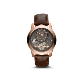 Horlogeband Fossil ME1114 Leder Bruin 22mm